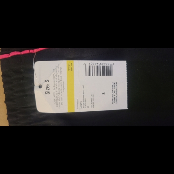 Insane Windbreaker Track Pants Balck Onyx/Pink Size S - Picture 3 of 4